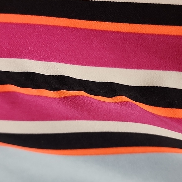 EXPRESS Striped Wrap Blouse - Picture 16 of 16